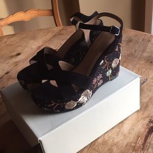 SALE New Saint G Embellished Wedgies Anthropologie